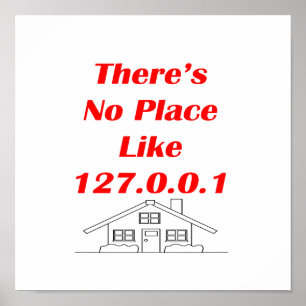 Affiche aucun endroit n'aiment à la maison