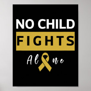 Affiche Aucun enfant ne combat seul Sensibilisation au can