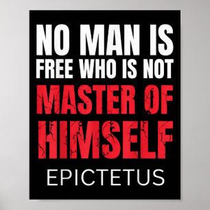 Affiche Aucun Homme N'Est Libre Qui N'Est Pas Marcus Aurel