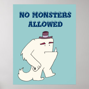 Affiche Aucun monstres autorisé