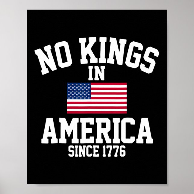 Affiche Aucun Rois En Amérique Depuis 1776 4 juillet Améri (Devant)