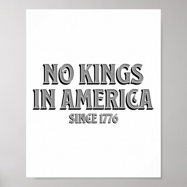 Affiche Aucun Rois En Amérique Depuis 1776 7 (Devant)