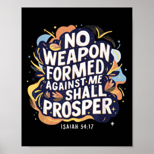 Affiche Aucune Arme Formée Contre Moi Ne Prospère Chrétien