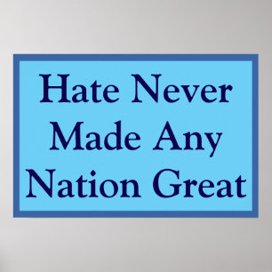 Affiche Aucune grande nation ne hait
