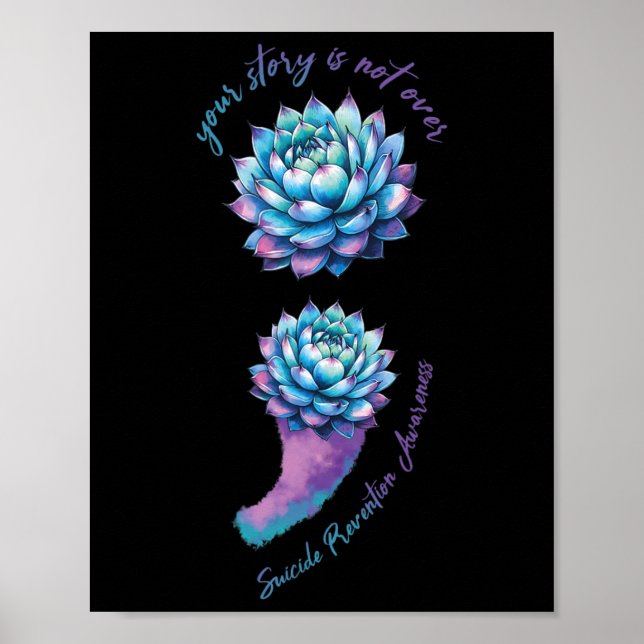 Affiche Aucune Histoire Ne Devrait S'Arrêter Au Suicide Su (Devant)
