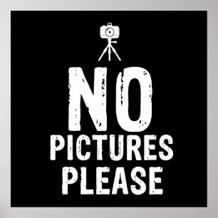Affiche Aucune photo s'il vous plaît