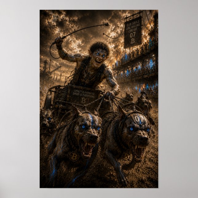Affiche Audace / Jockey / Course de chiens (Devant)