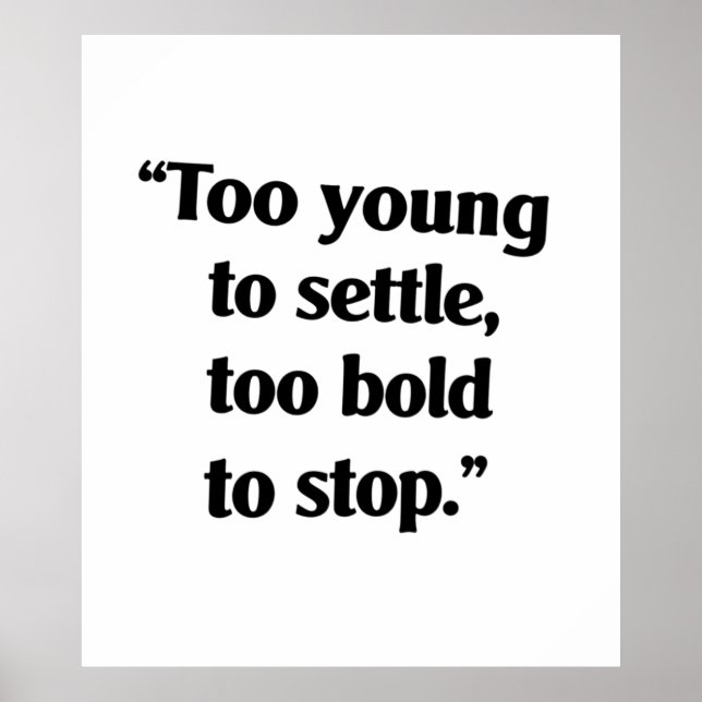 Affiche Audace suffisante pour continuer (Devant)