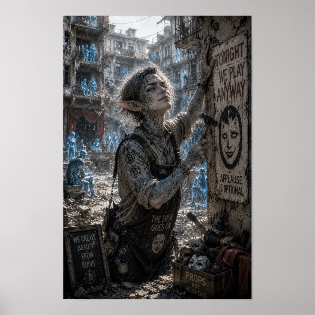 Affiche Audace / Travailleur de théâtre / Immeuble d'appar (Devant)