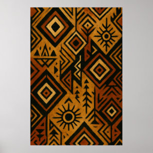 Affiche audacieuse à motif africain – Inspirée de