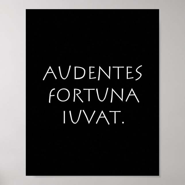 Affiche Audentes heureusement iuvat (Devant)