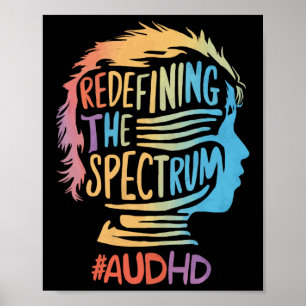 Affiche Audhd Autisme Adhd Spectre Autiste Neurodiversité