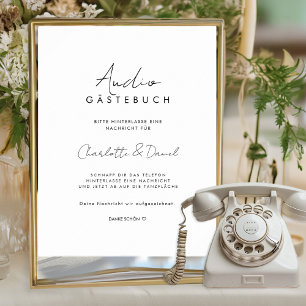 Affiche Audio Gästebuch   Telefon Gästebuch