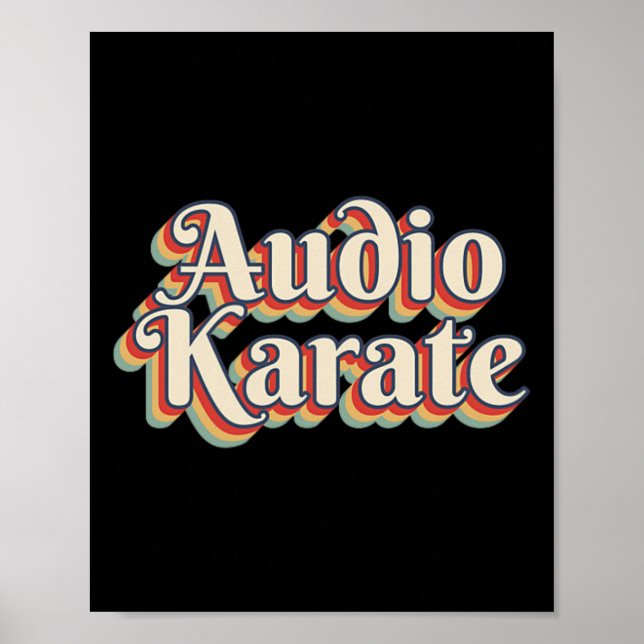 Affiche Audio Karate 70's Show  (Devant)