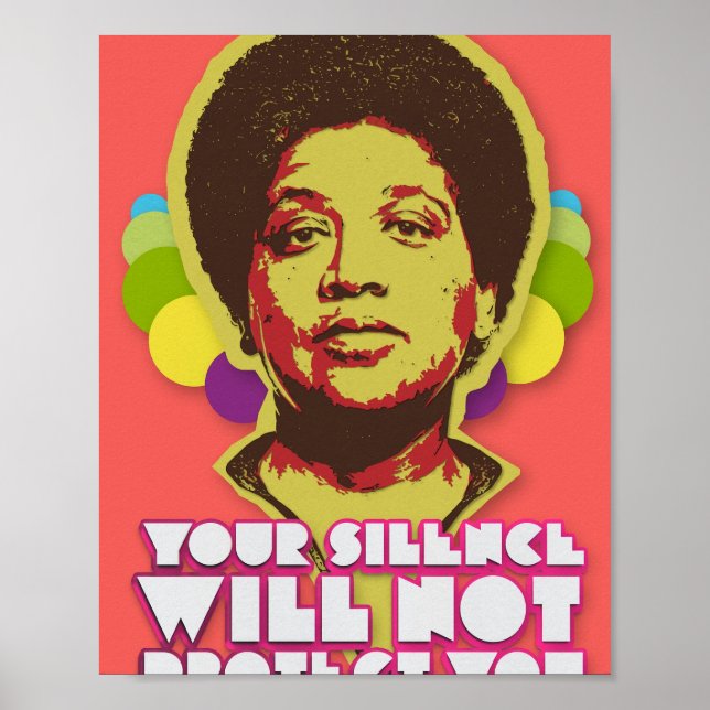 Affiche Audre Lorde Votre Silence Ne Vous Protègera Pas (Devant)