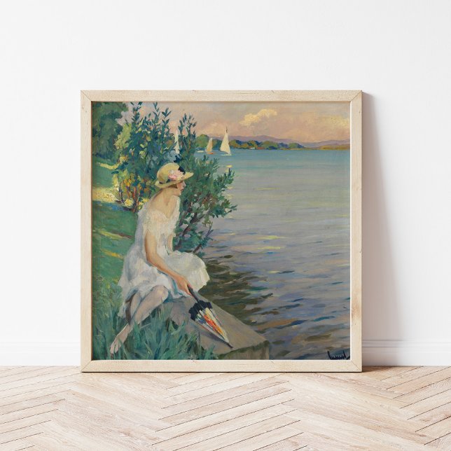 Affiche Auf der Seemauer | Edward Cucuel (Créateur téléchargé)