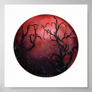 Affiche Augmentation de lune de sang