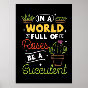 Affiche Augmente Être Succulent