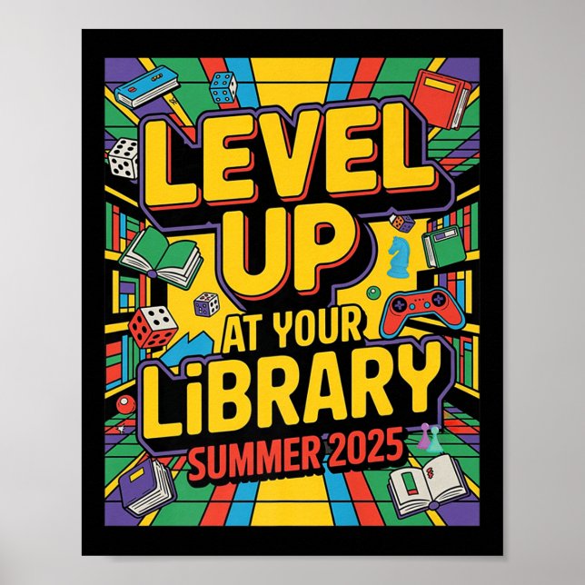 Affiche Augmentez Vos Compétences À La Bibliothèque Été 20 (Devant)