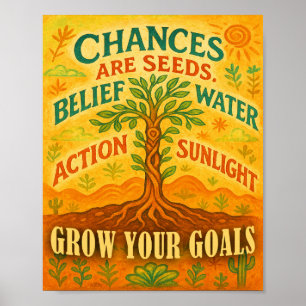Affiche Augmentez vos objectifs