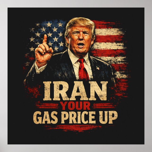 Affiche Augmentez Votre Prix Du Gaz En Iran (Devant)
