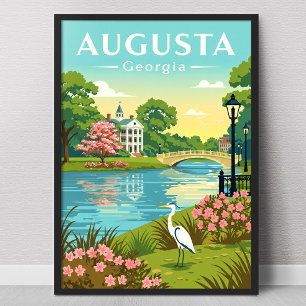 Affiche Augusta Georgie vintage