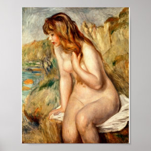 Affiche Auguste Renoir - Bather Seated On A Rock