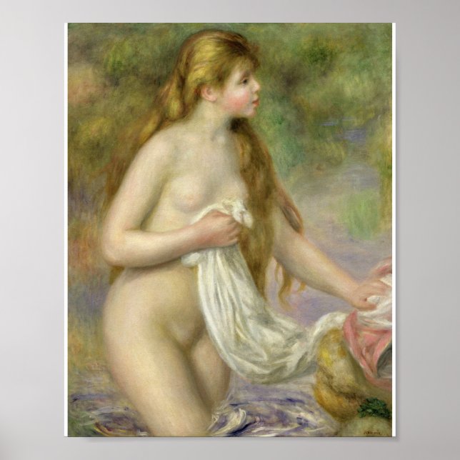 Affiche Auguste Renoir - Bather With Long Hair (Devant)