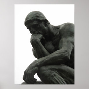 Affiche Auguste Rodin Le Pensieve