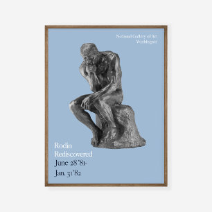 Affiche Auguste Rodin Thinker Art Exhibition Imprimer