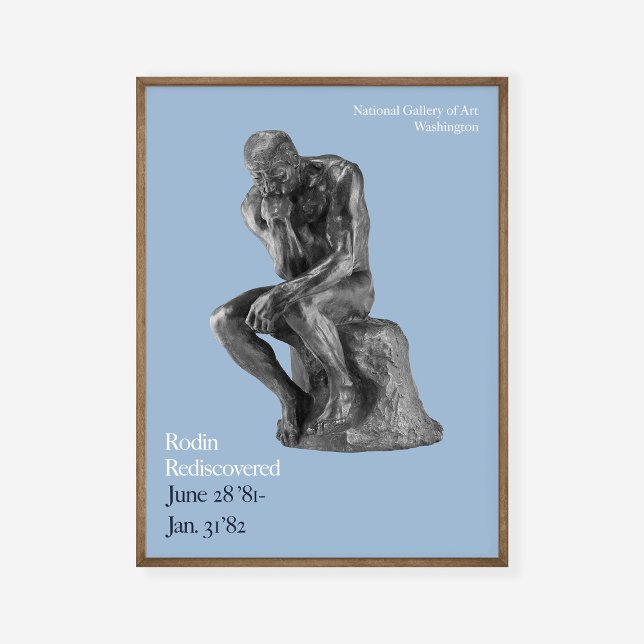 Affiche Auguste Rodin Thinker Art Exhibition Imprimer (Créateur téléchargé)