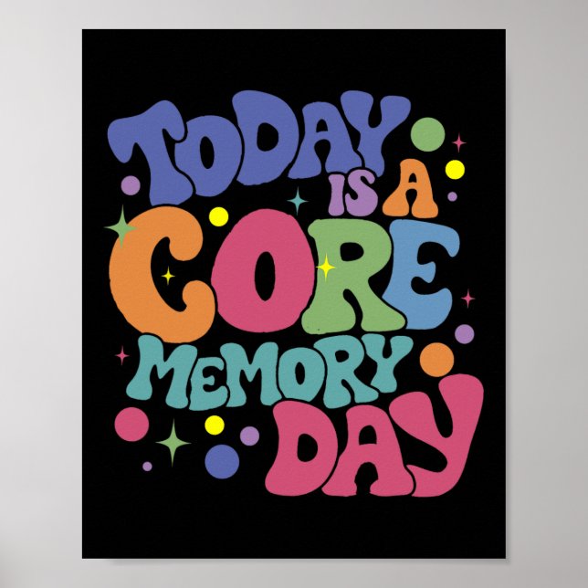 Affiche Aujourd'Hui Est Une Journée Mémoire A-core Émotion (Devant)