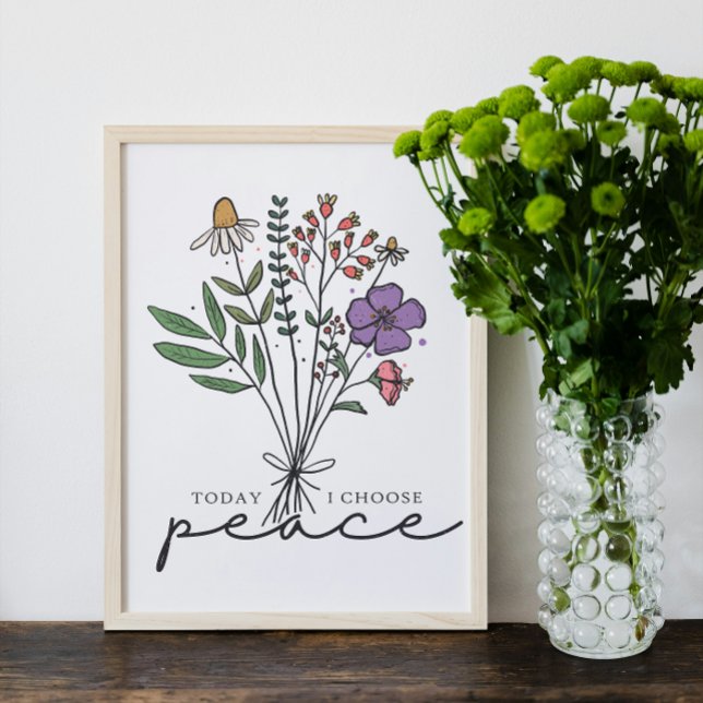 Affiche Aujourd'hui, je choisis la paix (Créateur téléchargé)