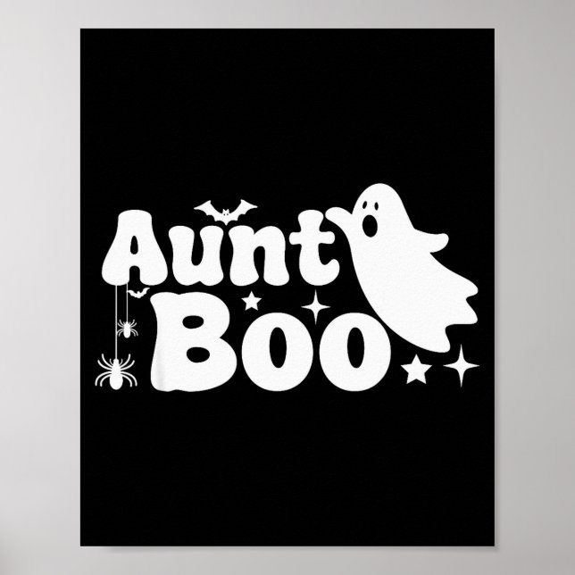 Affiche Aunt Boo Funny Ghost Halloween Family Matching  (Devant)