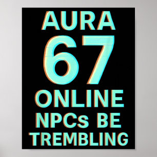Affiche Aura 67 En Ligne Pnpcs Tremblent Glitch Gaming Six