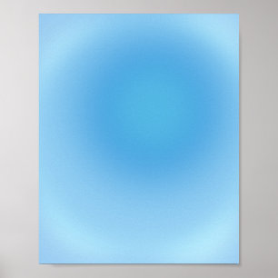 Affiche Aura bleu dégradé