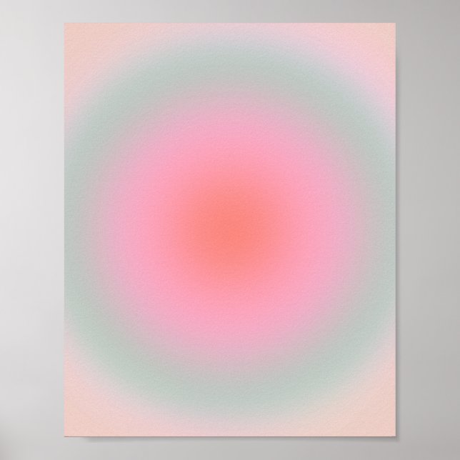Affiche Aura minimaliste Pastel Gradient (Devant)