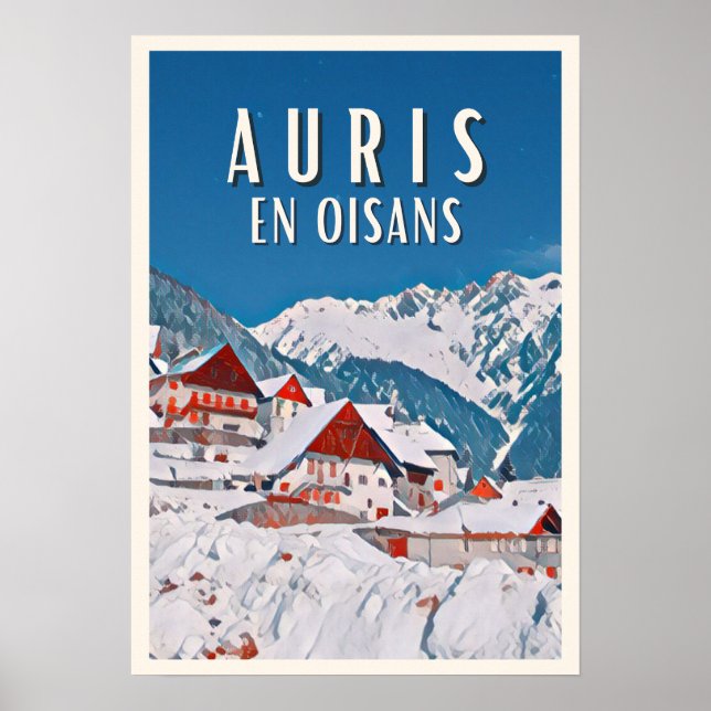 Affiche Auris en oisans Station de ski (Devant)