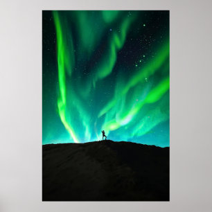Affiche aurora boréale