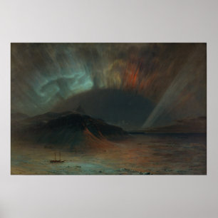 Affiche Aurora Borealis[1865] par l'église Frederic Edwin