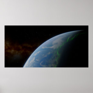 Affiche Aurora Borealis de l'espace