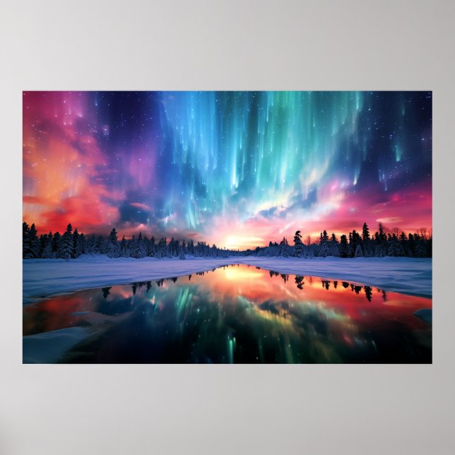 Affiche Aurora Borealis, Northern Lights, (Devant)