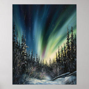 Affiche Aurora Borealis Northern Lights Art Imprimer Poste