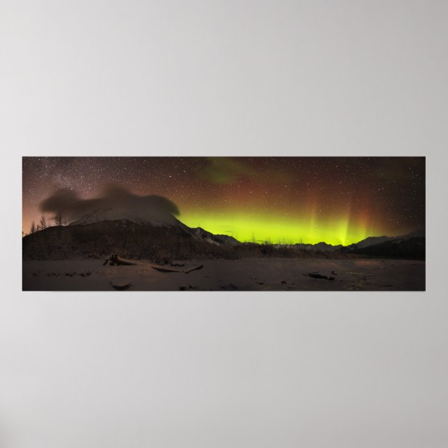Affiche Aurora murale scintillante (Devant)
