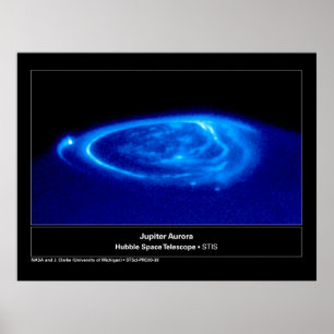 Affiche Aurora sur le télescope Jupiter Hubble