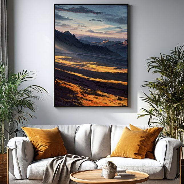 Affiche Aurore dans les montagnes (Créateur téléchargé)