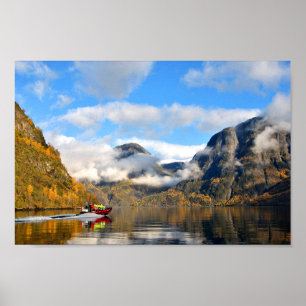 Affiche Aurpayfjord Flam Norvège Fjord Norvège