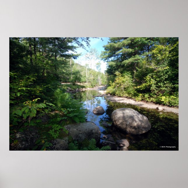 Affiche AuSable dans les Adirondacks. imprimer 120 (Devant)