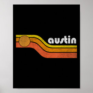 Affiche Austin - Hommes Vintages Femmes les années 70 80s