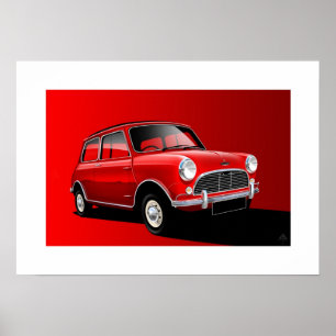 Affiche Austin Mini Cooper